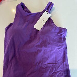 CRZ YOGA - Purple Athletic Race Back Tank-Women Size M